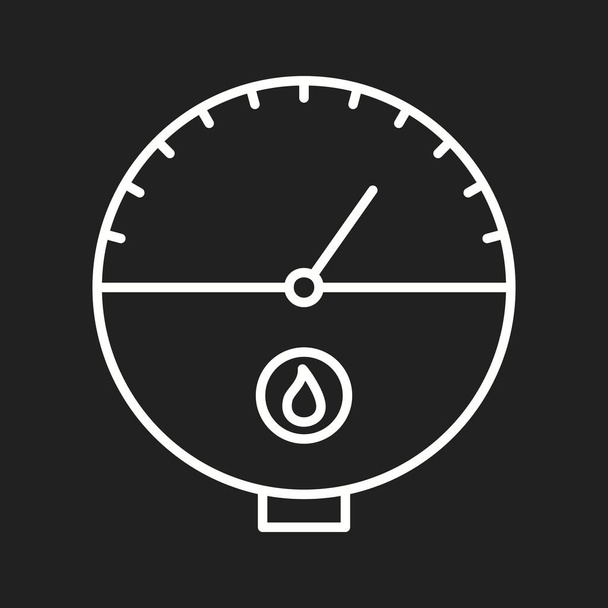 Уникальная векторная икона "Векторная линия водонагревателя без цистерн" - Вектор,изображение