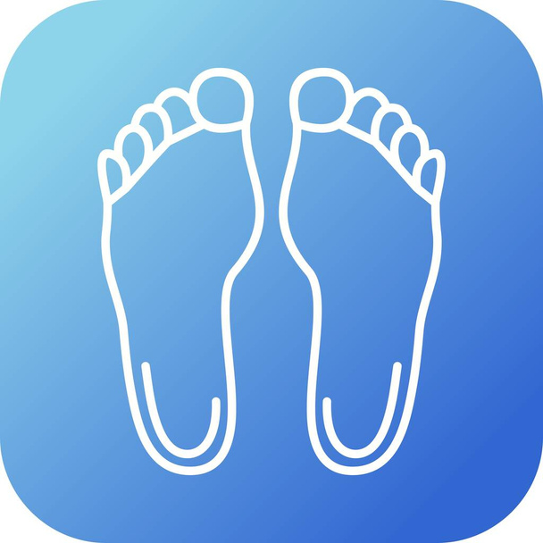 Unique Feet Vector Line Icon - Вектор, зображення