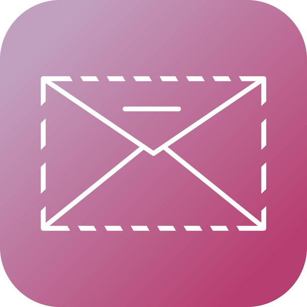 Unique Envelop line vector icon - Wektor, obraz