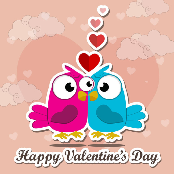 Valentines heart. Decorative heart background with lot of valentines hearts. Vector illustration. Valentines day illustrations and typography elements - Vektor, Bild