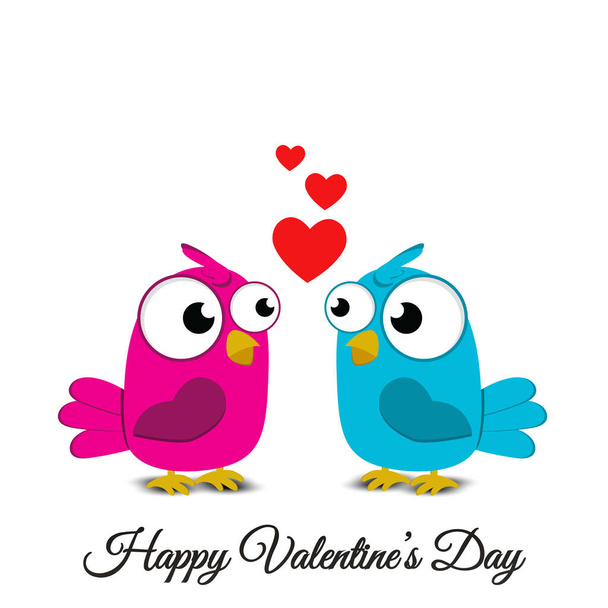 Happy valentines day vector background template. Valentine greeting text with heart elements in background. Vector Illustration. - Διάνυσμα, εικόνα