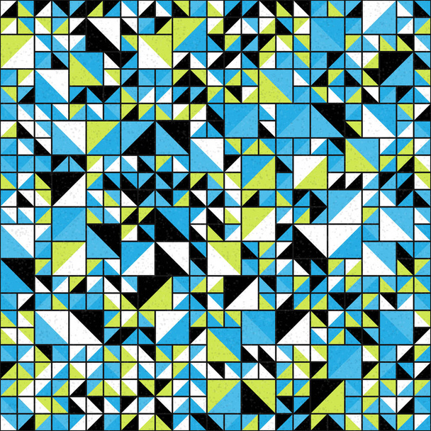 Abstrakte geometrische Muster generative computergestützte Kunstillustration - Vektor, Bild