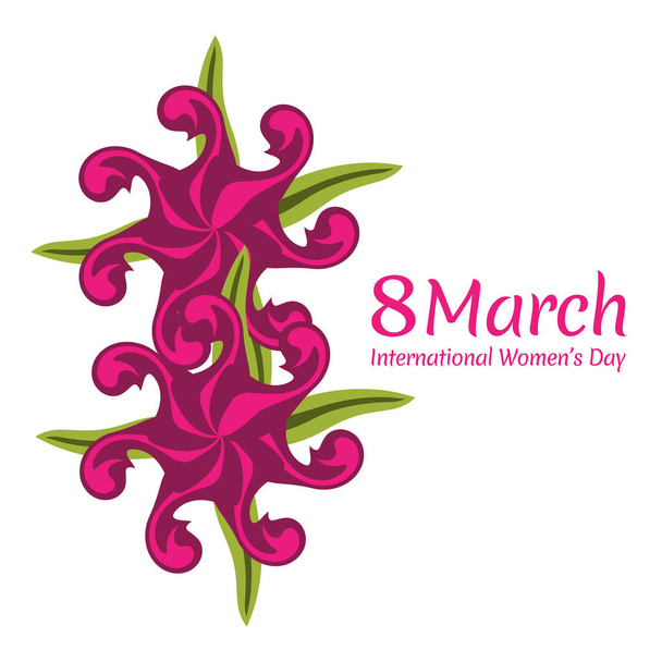 8. März, Happy Womens Day, elegantes Banner. Einladungen zum Internationalen Frauentag, Happy Mother 's Day. Eps10-Vektorillustration. - Vektor, Bild