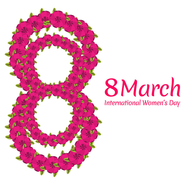 8 марта, счастливого женского дня элегантный баннер. Приглашения на Международный женский день, с Днем матери. Векторная иллюстрация Eps10. - Вектор,изображение