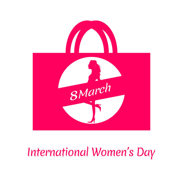 8 de marzo, Feliz Día de la Mujer elegante pancarta. Invitaciones para el Día Internacional de la Mujer, Feliz Día de la Madre. Ilustración vectorial Eps10. - Vector, Imagen