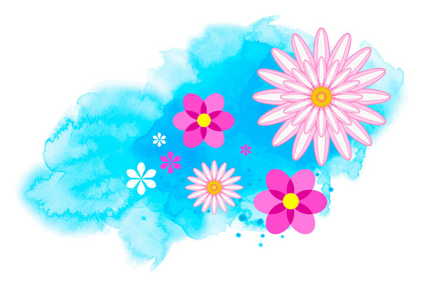 Spring flowers background graphic in vector quality. - ベクター画像