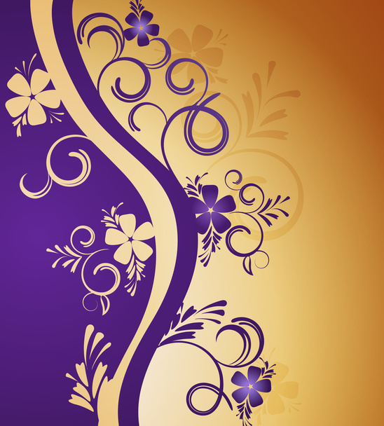 Decorative floral background - Διάνυσμα, εικόνα