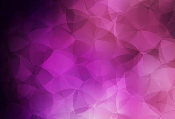 Oscuro púrpura, rosa vector triángulo plantilla de mosaico. Ilustración geométrica creativa en estilo origami con gradiente. Plantilla para los fondos del teléfono celular. - Vector, imagen