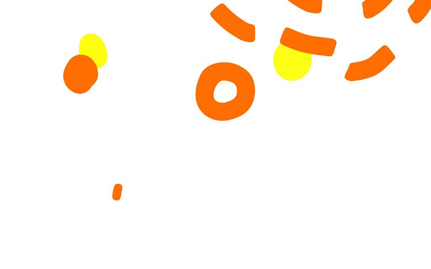 Luz fundo vetor laranja com formas abstratas. Ilustração abstrata moderna com formas aleatórias coloridas. Design moderno para o seu cartão de visita. - Vetor, Imagem