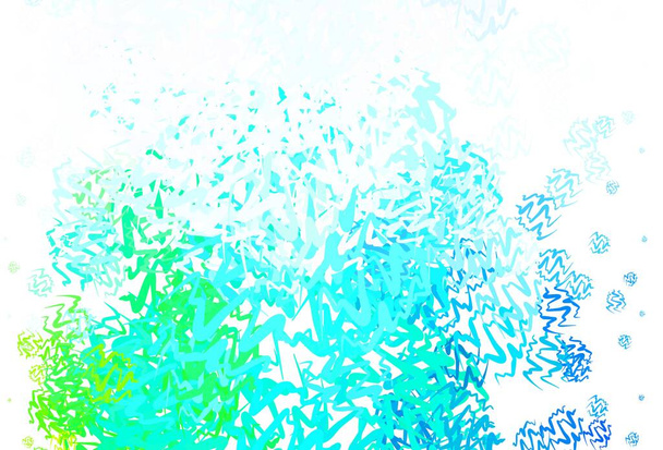 Lichtblauwe, groene vectorlay-out met wrange lijnen. Schitterende kleurrijke illustratie in eenvoudige stijl. Template voor mobiele telefoon schermen. - Vector, afbeelding