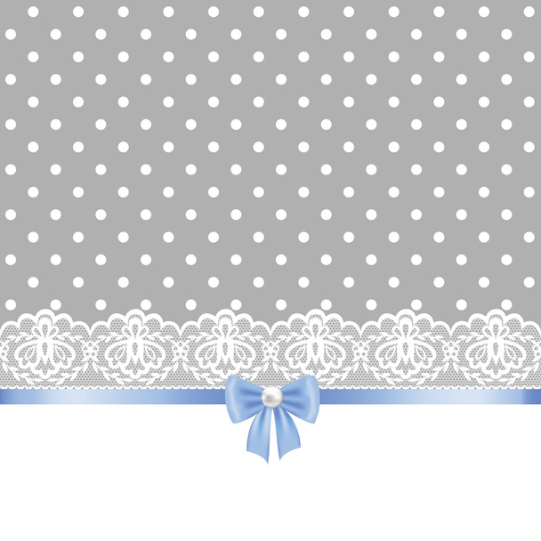 Lace floral frame - Vector, imagen