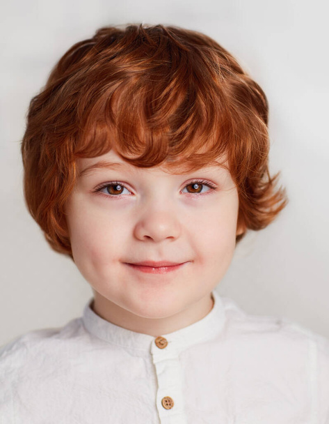identity card photo of four years old boy, kid - Valokuva, kuva