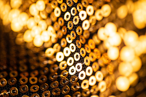 Abstract gold mosaic background. Disco style - Foto, afbeelding