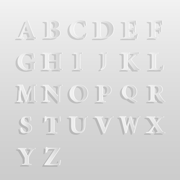 Paper Alphabet - Vektor, obrázek