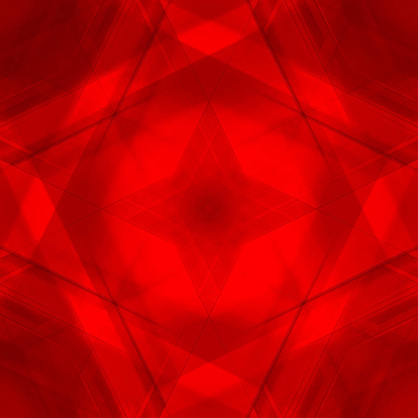 Cursos triangulares escaldantes de cruzar linhas afiadas com triângulos vermelhos e uma estrela. Aproveite a vida junto com coisas bonitas - Foto, Imagem