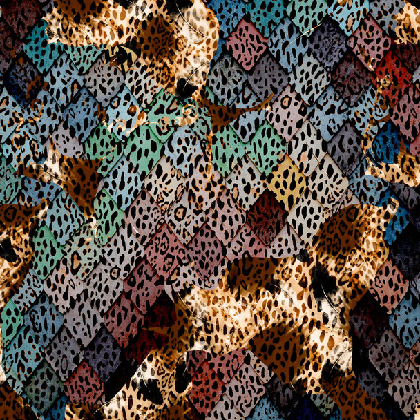 Textiel Print Patroon, Kussen ontwerpen, Jurk Patroon Ontwerp, Luipaard, Camouflage, Zebra, Barok en Combinatie Patronen. - Foto, afbeelding