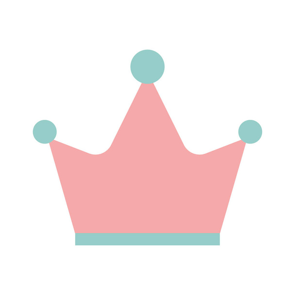 crown with a pink color - Vector, imagen