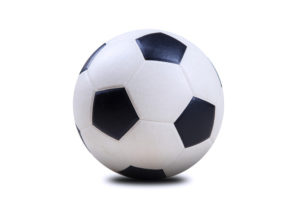 fotbalový míč izolovaný na bílém - Fotografie, Obrázek