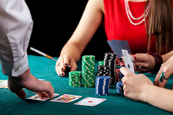 Female gambling table - Foto, immagini