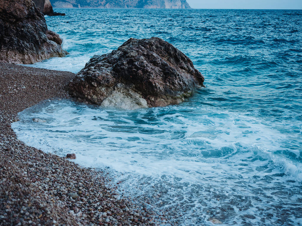 ar fresco azul céu ilha oceano natureza rochas - Foto, Imagem