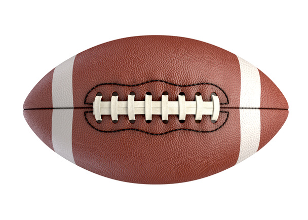 3D illustration of American Football Ball isolated on white. - Photo, Image