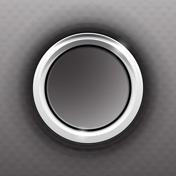 Gray button - Vektor, obrázek