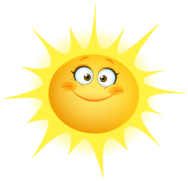 Симпатичное солнце
 - Вектор,изображение