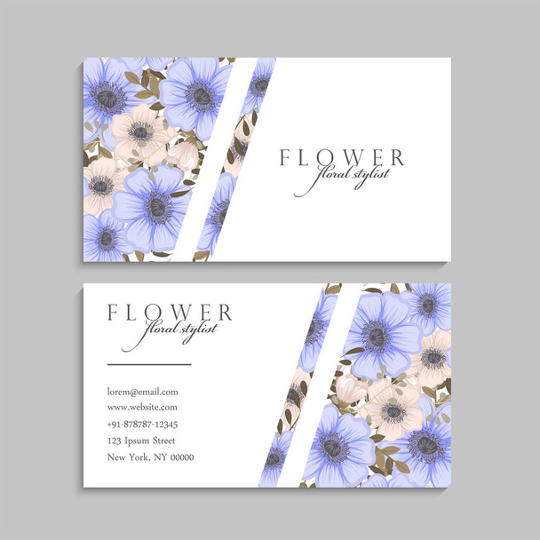 Set of horizontal banners. Beautiful floral pattern on violet background.. Vector illustration - Vecteur, image