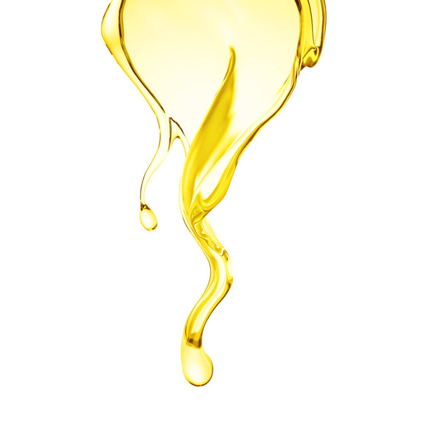 Splash oil 3d illustration, 3d rendering. - Фото, зображення