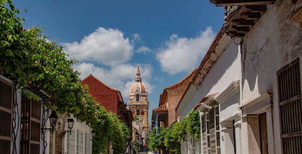 IMAGE OF THE HEROIC CITY AS CARTAGENA IS NOWN IN COLOMBIA.WALLED CITY FULL OF HISTORY AND TRADITION, A WORLD HERITAGE SITAGE - Fotografie, Obrázek