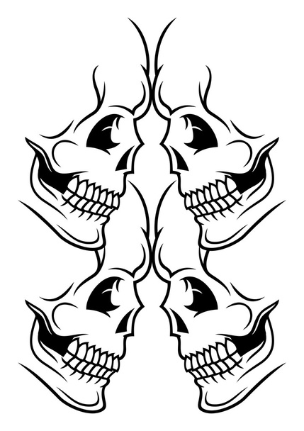 Illustrazione del cranio
 - Vettoriali, immagini
