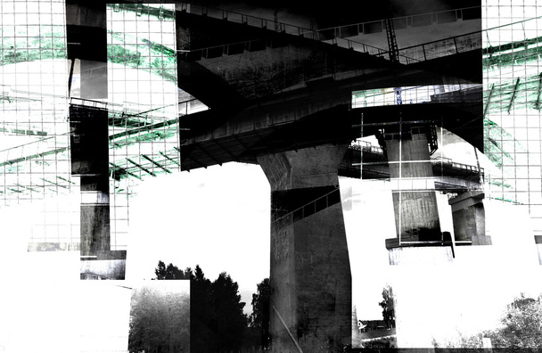 moderne architectuur - abstracte compositie - Foto, afbeelding