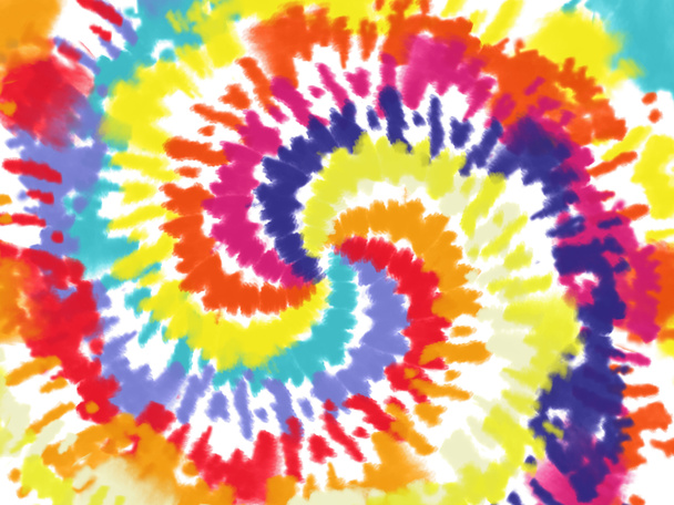 Tie Dye Shirt Padrão abstrato fundo espiral - Foto, Imagem