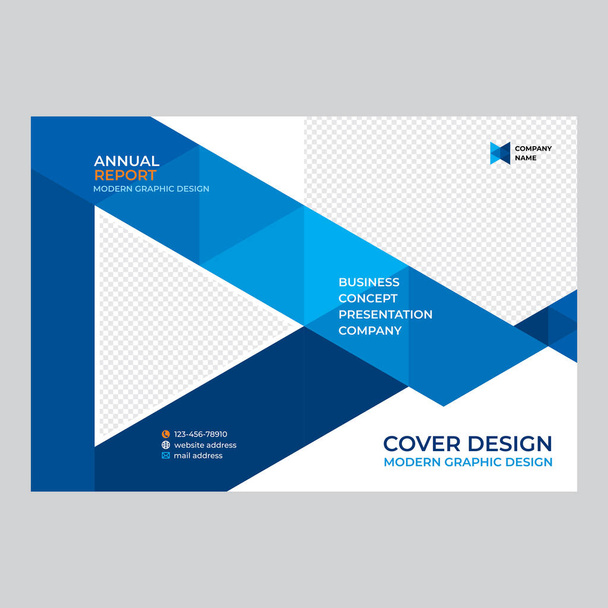 Cover-Design für die Produktpräsentation, kreatives Layout von Booklet-Cover, Katalog, Flyer, trendiges Design für Printprodukte - Vektor, Bild