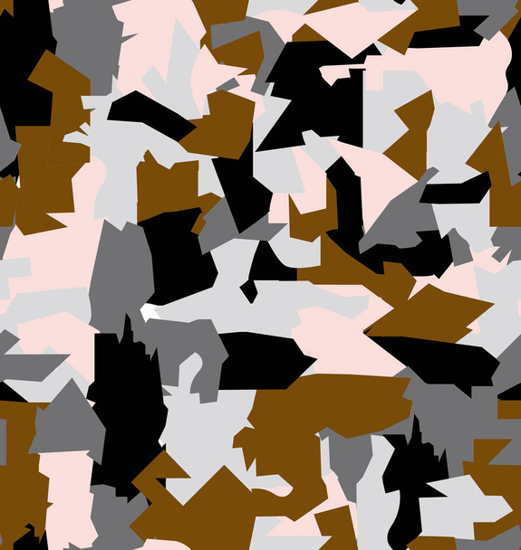 geometrisch camouflage patroon voor textiel en decoratie, perfect voor masker decoratie - Foto, afbeelding