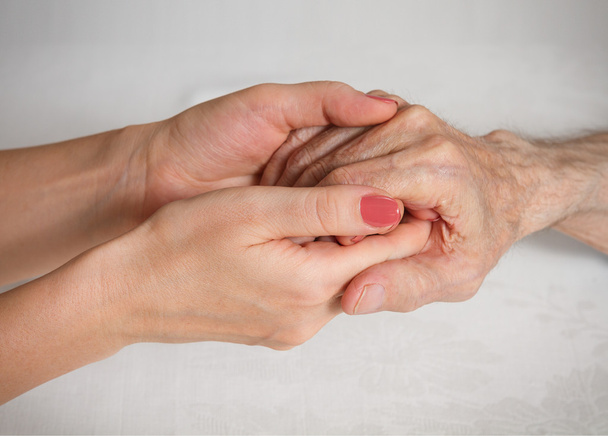 Care is at home of elderly - Foto, Bild