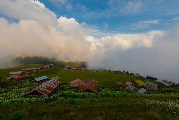 Pokut Plateau é um planalto localizado no distrito de Amlhemin, província de Rize.. - Foto, Imagem