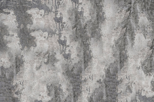 Beton textuur - close-up op een fragment van een oude betonnen muur - Foto, afbeelding