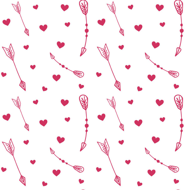 Cute background with cartoon arrows, vector illustration - ベクター画像