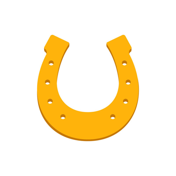 horseshoe icon on a white background. vector illustration. - Vector, afbeelding