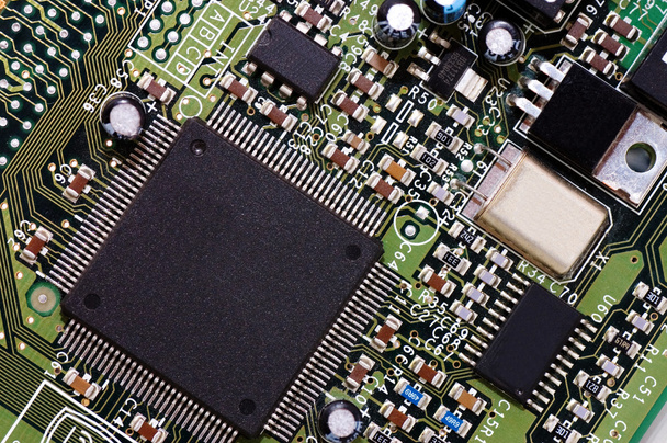 Detail of computer circuit board - Фото, зображення