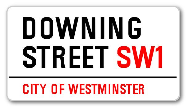 Downing Street
 - Vetor, Imagem