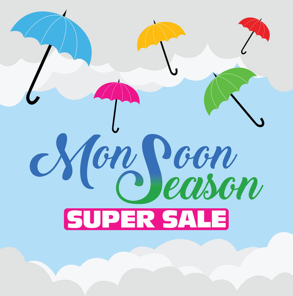 Monsone stagione super vendita - Vettoriali, immagini