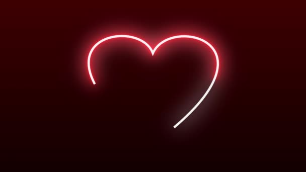 Κινουμένων σχεδίων σχήμα καρδιάς. Ημέρα του Αγίου Βαλεντίνου - διακοπές. Κινούμενα σωματίδια καρδιάς. Ευχετήρια κάρτα. Βίντεο 4K - Πλάνα, βίντεο