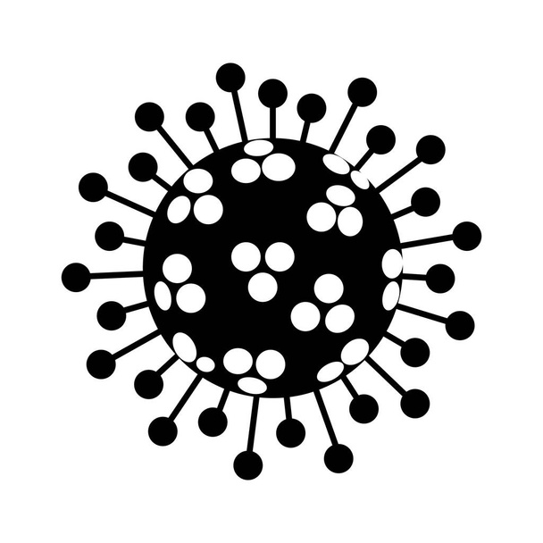 Koronaviruksen ikoni. 2019-nCoV-koronavirusbakteeri. Vektori - Vektori, kuva
