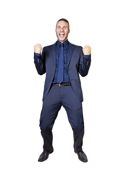 businessman shouts for success - Foto, afbeelding