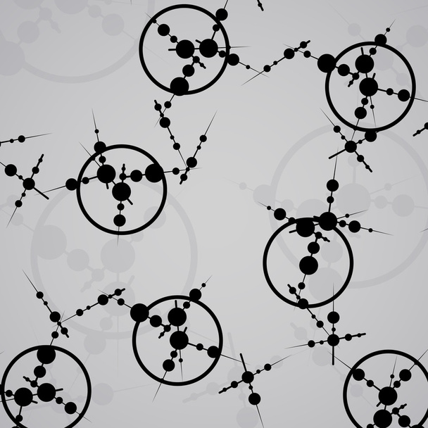 Molekül Hintergrund, bunte Illustration - Vektor, Bild