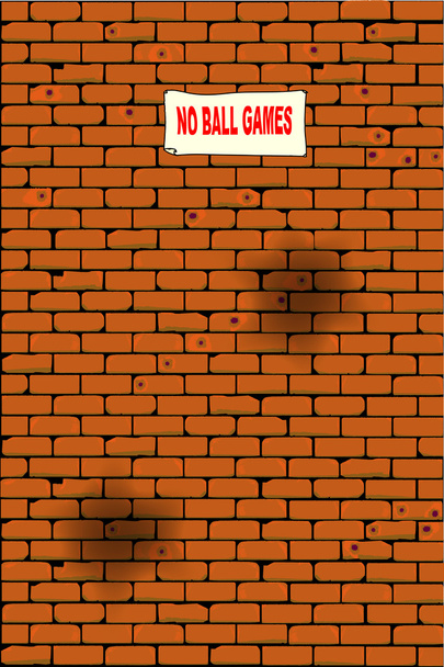 Keine Ballspiele - Vektor, Bild