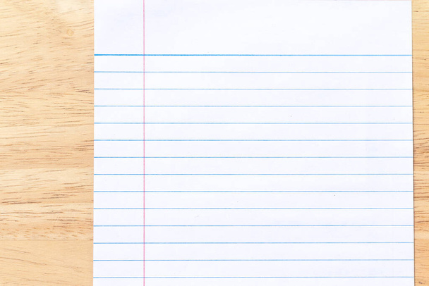 blank notebook with pencil on the wood background - Photo, Image