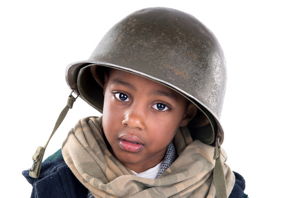 fiú katona - Fotó, kép